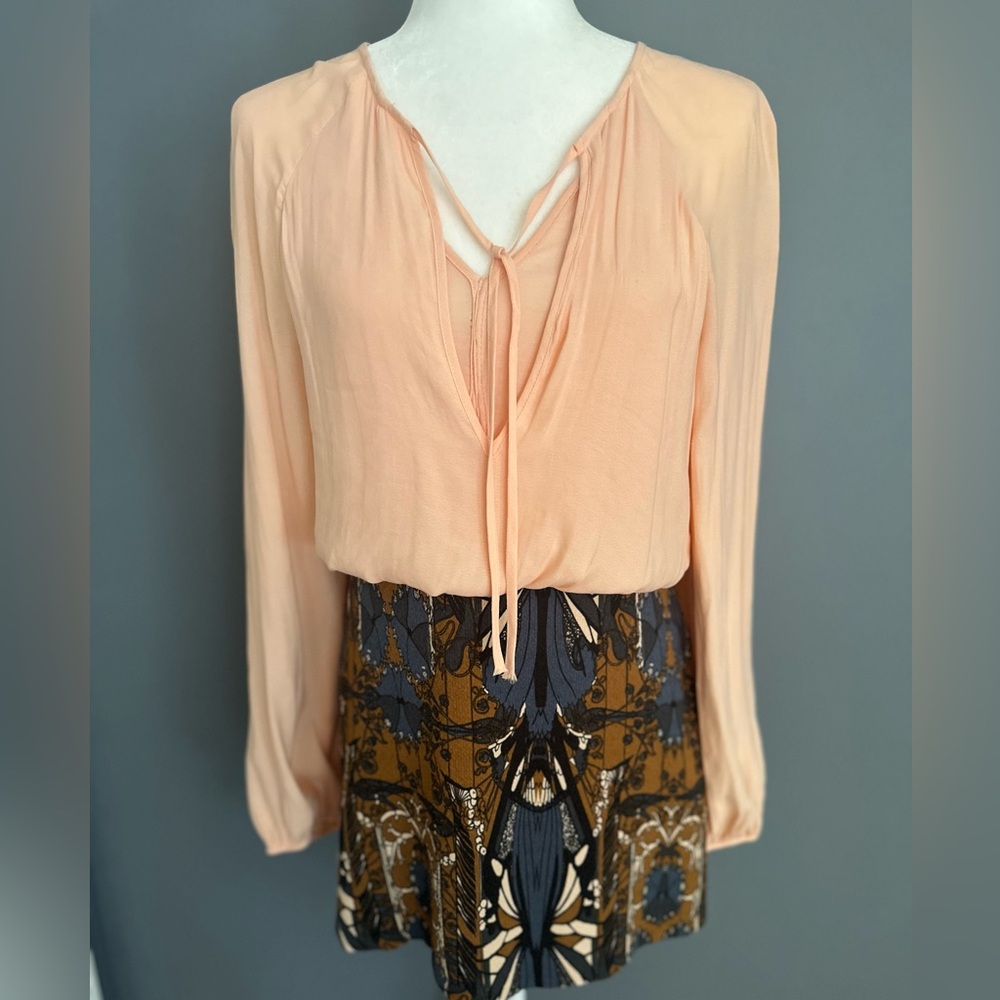 Free people Long sleeve mini dress size 4